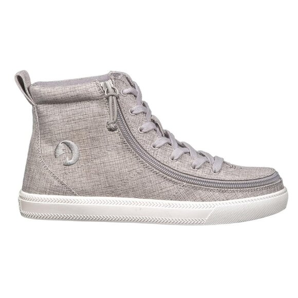 NEW Billy Footwear Womens Sneaker High Top Zip Up Gray Adaptive Size 8 M BY01 - Picture 5 of 7